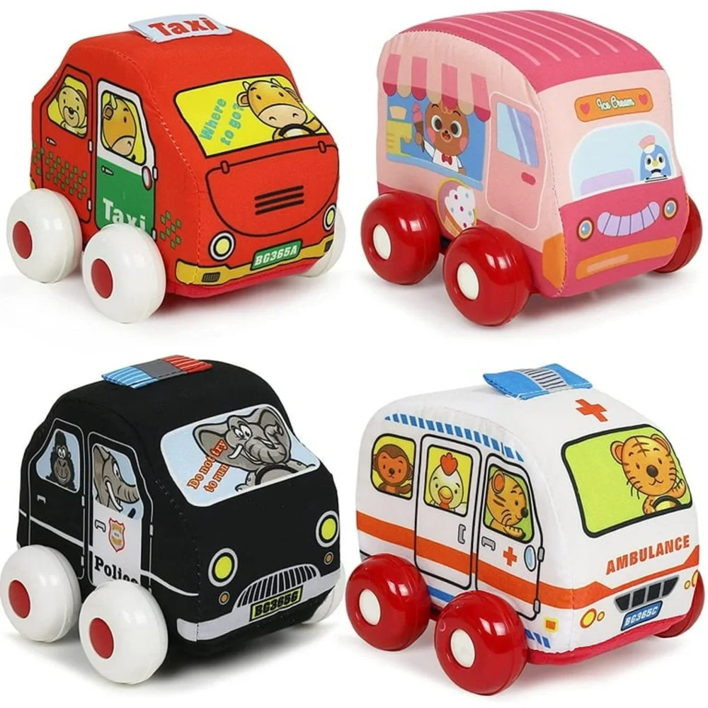 Soft Baby Car Toy Set - Red and Pink NEW IN BOX